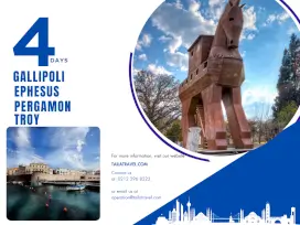 4 Days Gallipoli, Troy, Pergamon, Ephesus Tour