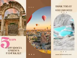 5 Days Cappadocia, Ephesus, Pamukkale Tour