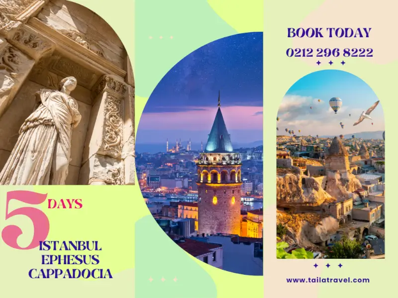 5 Days Istanbul, Cappadocia, Ephesus Tour