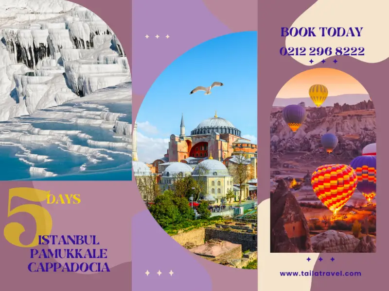 5 Days Istanbul, Cappadocia, Pamukkale Tour