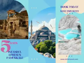 5 Days Istanbul Ephesus, Pamukkale Tour