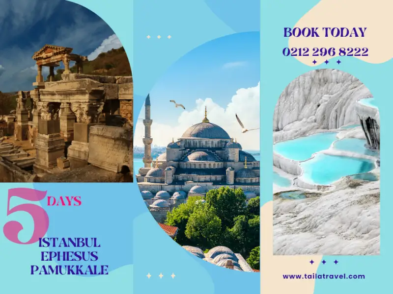 5 Days Istanbul Ephesus, Pamukkale Tour